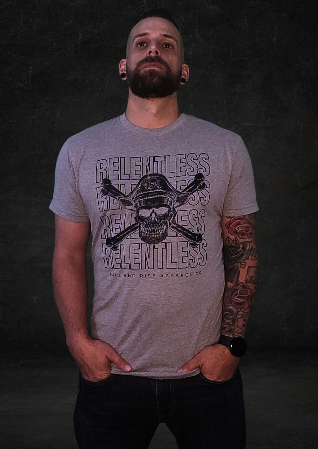 Be Relentless T Shirt Gray