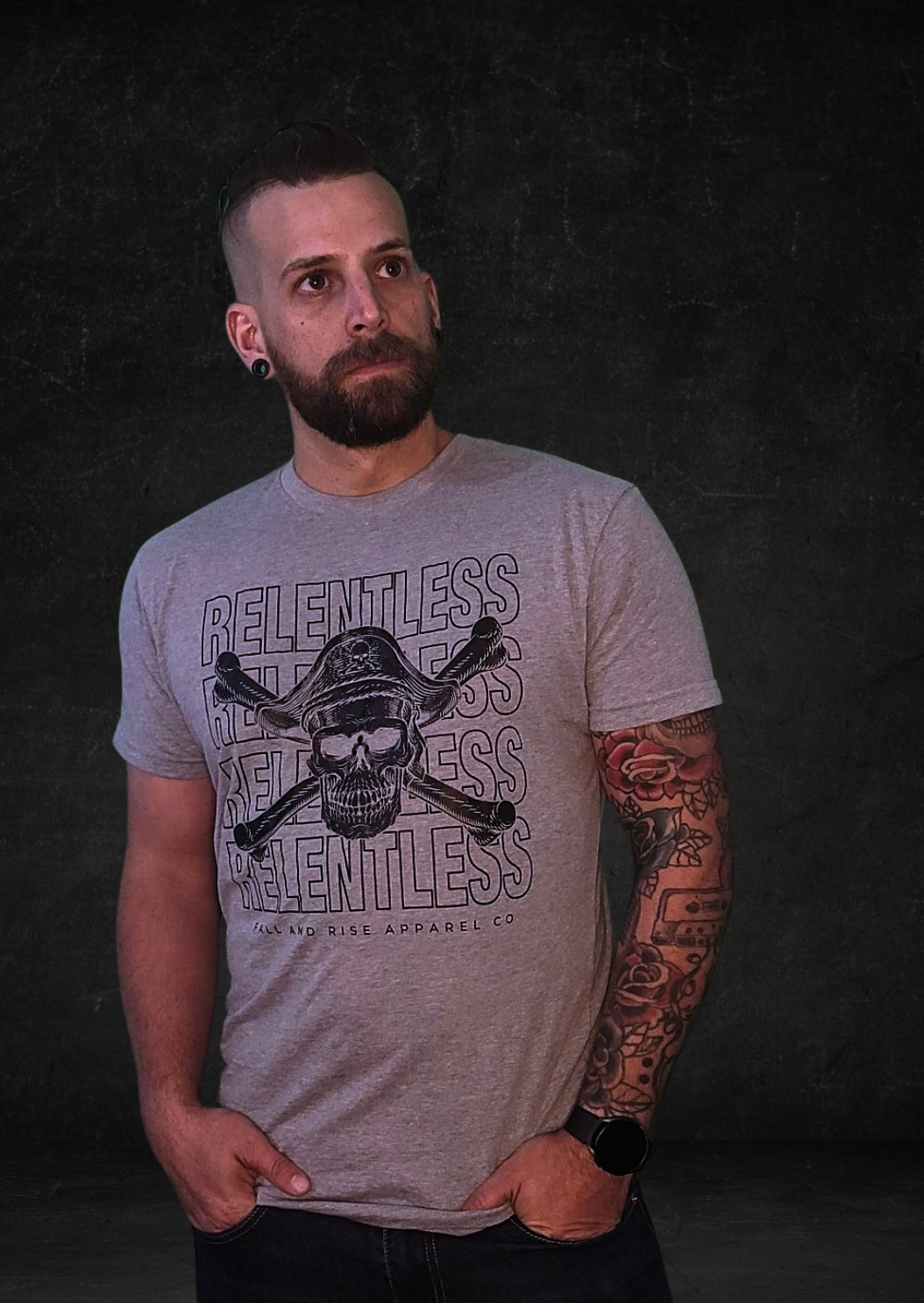 Be Relentless Shirt Gray