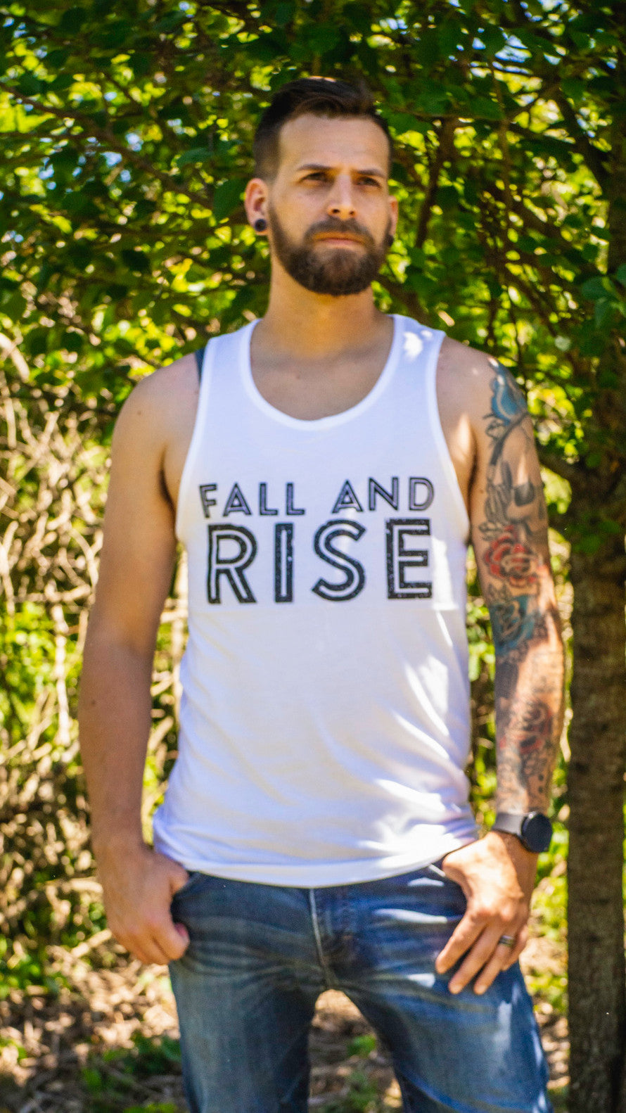 FALL AND RISE LOGO Men's Tank Top