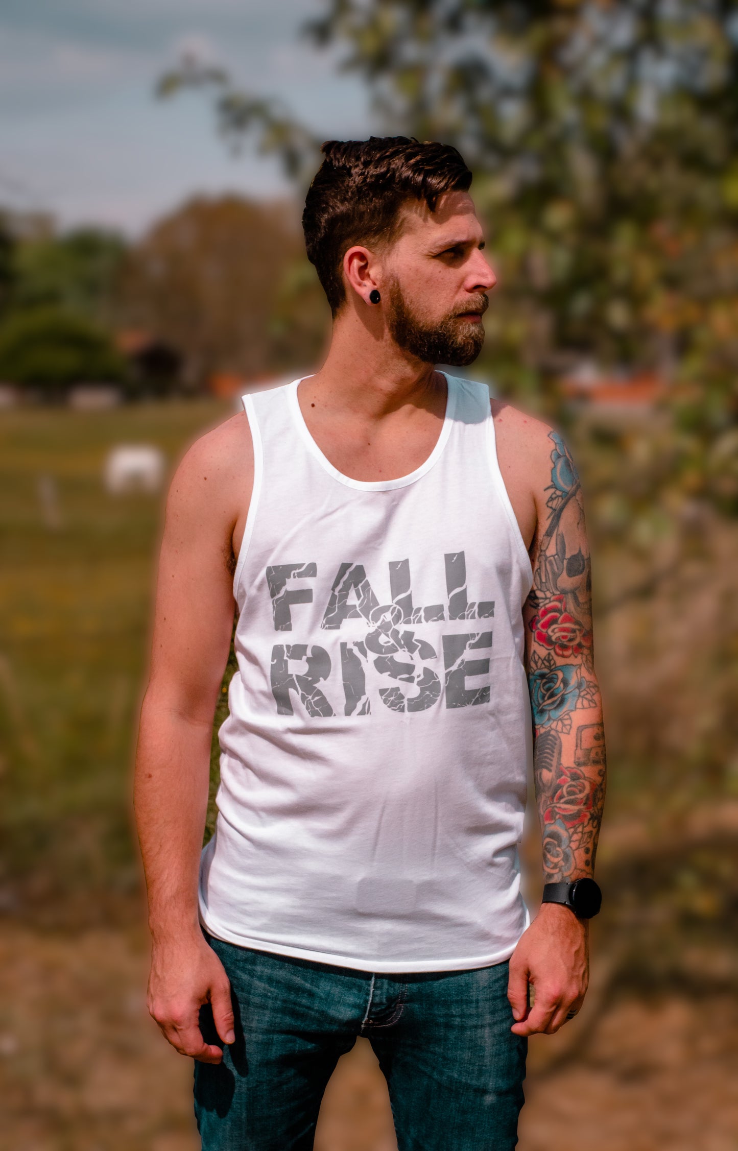 FALL AND RISE GROUND BREAKING  Men's Tank Top