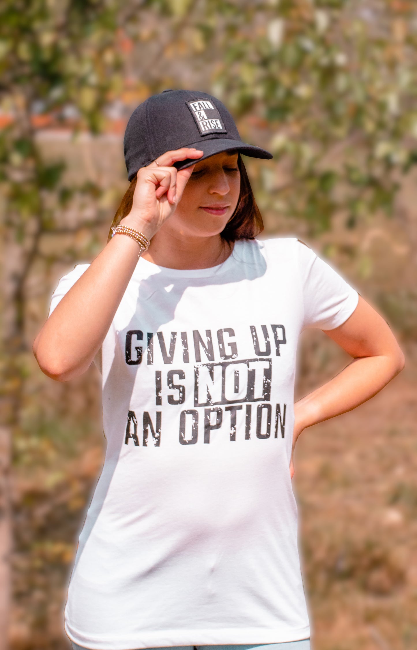 NEVER GIVE UP Women's T-Shirt