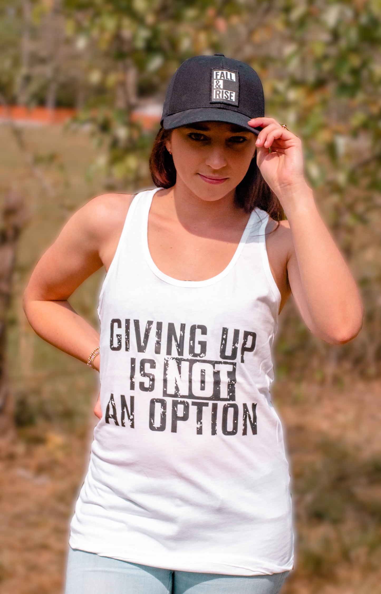 NEVER GIVE UP Women's Tank Top